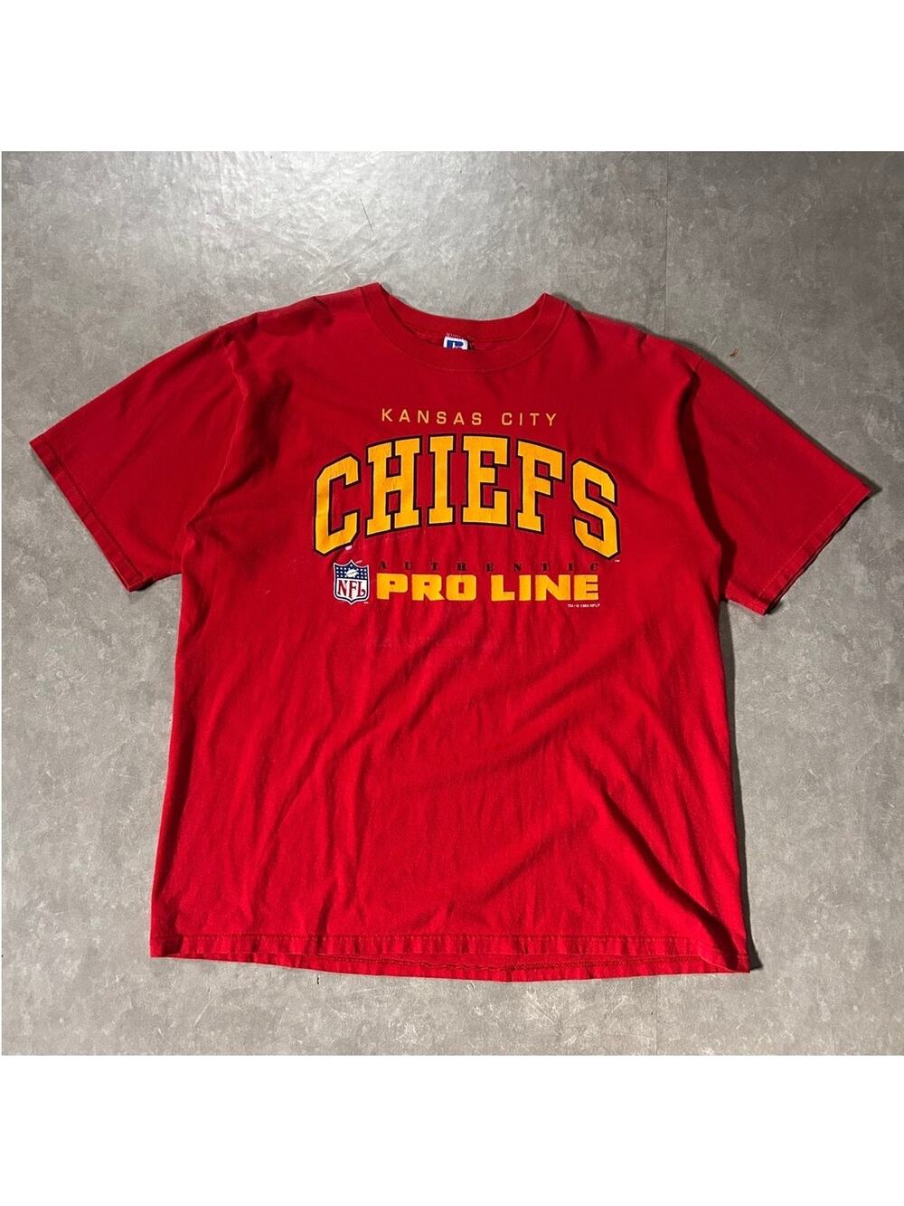 90's Vintage Kansas City Chiefs Pro Line Red T-Shirt -XL